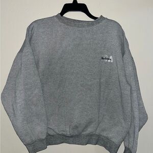 VTG 90s FOTL Boss America Embroidered‎ Pullover Crewneck Sweatshirt Faded Large